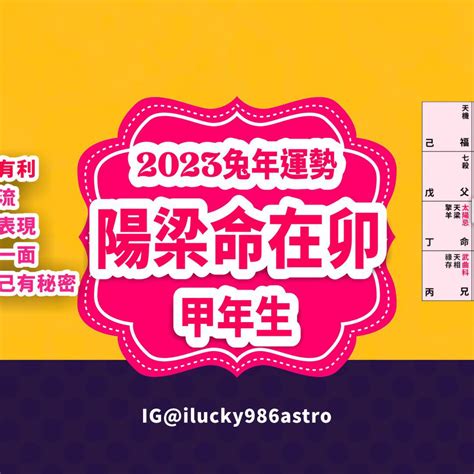 2023流年祿存|2023紫微斗數流年運勢：命盤紫微坐卯、辰、已、午。